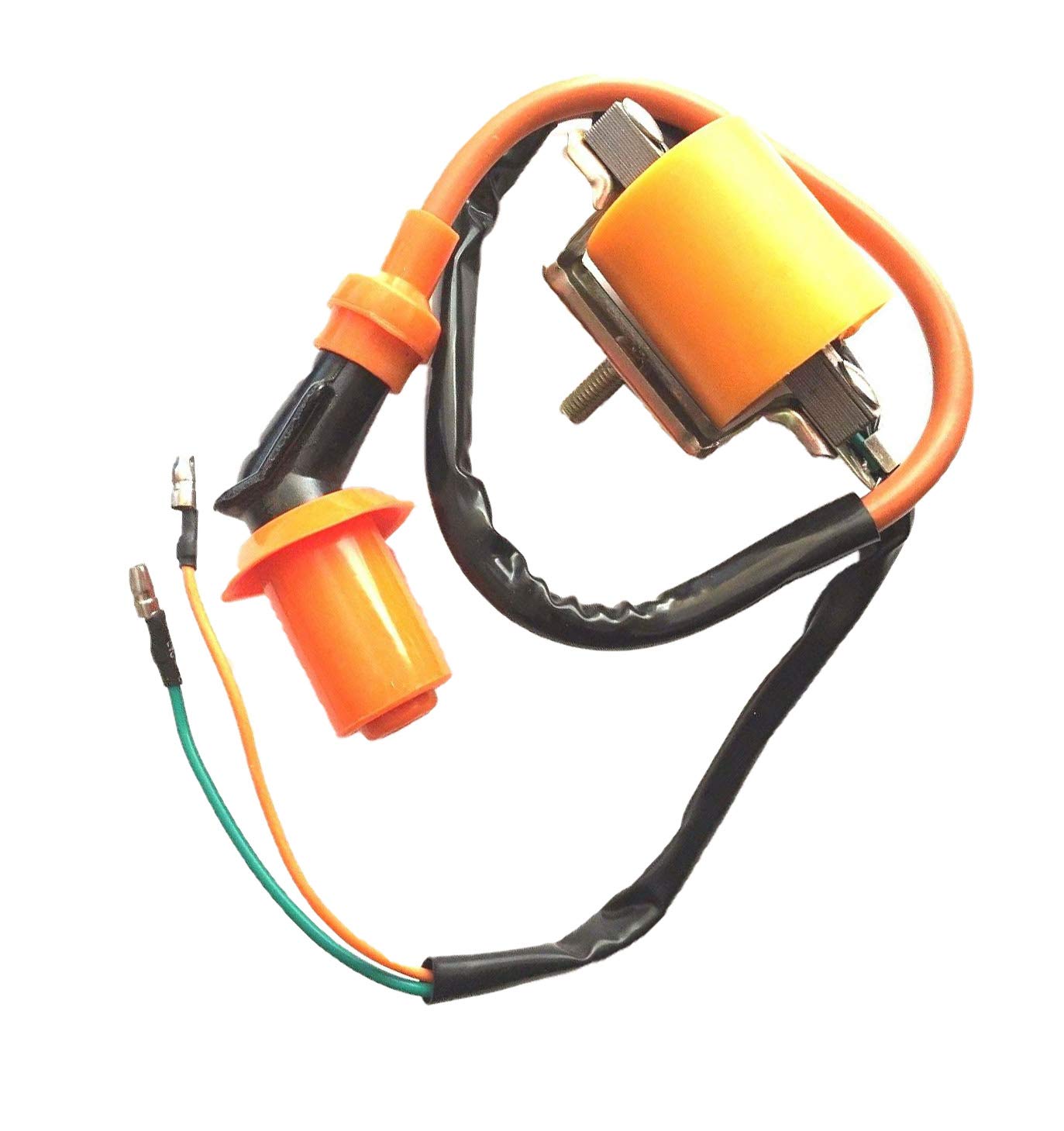High Performance Ignition Coil for 49cc-250cc ATV, Quad, Dirt Bike & Go Kart - Compatible with 50cc 70cc 90cc 110cc 125cc 150cc 200cc Engines - Perfect for Off-Road Racing & Trail Riding