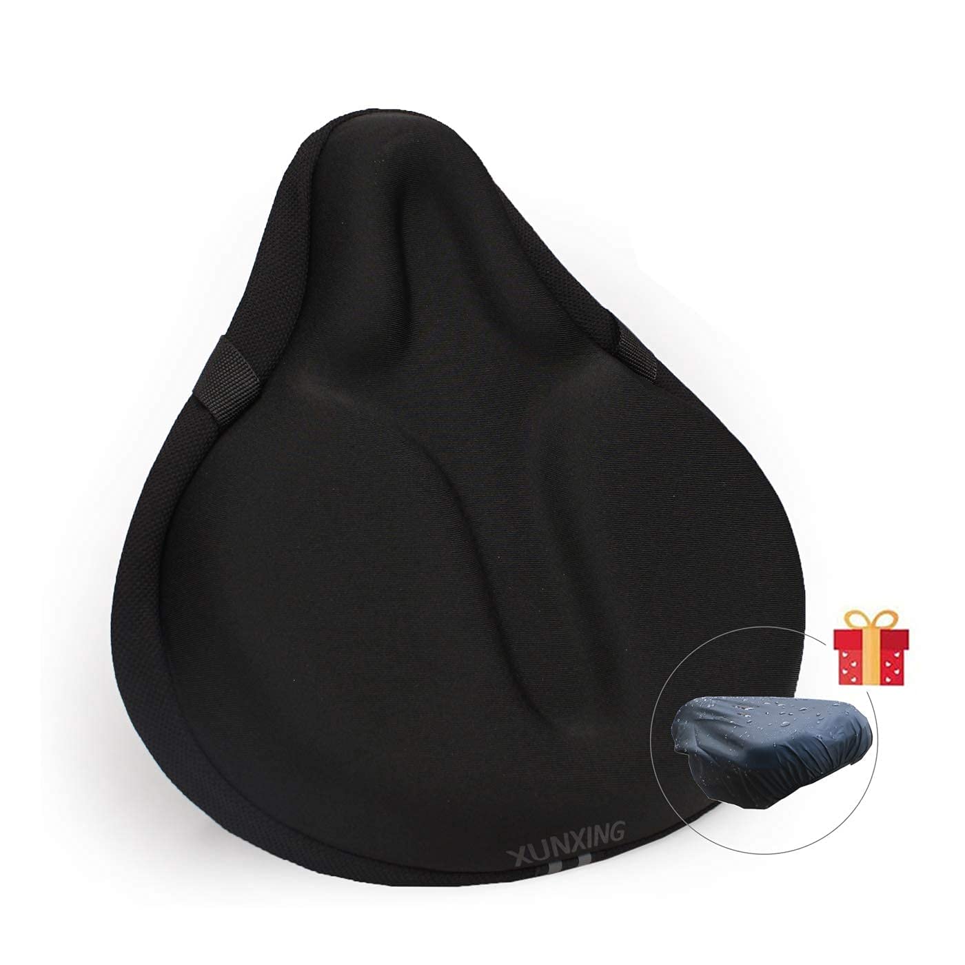 Premium Exercise Bike Seat Cushion - Extra Soft Gel Padding for Men & Women - Comfortable for Spin, Stationary, Cruiser & Peloton Bikes - Ideal for Indoor Cycling, Gym Workouts & Long Rides