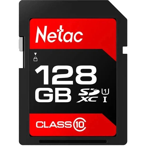 Netac P600 128GB U1 SDXC Memory Card - High Speed for DSLR Cameras, Drones & 4K Video Recording