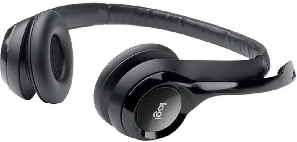 Logitech H390 USB Computer Headset with Noise Cancelling Mic - Comfortable Over-Ear Headphones for PC, Laptop, Office & Gaming (Renewed, Black) - Perfect for Work Calls, Online Classes & Video Conferencing