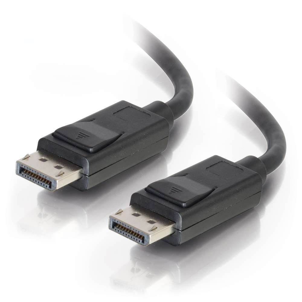C2G 54405 DisplayPort Cable with Latches - 35ft Male to Male High-Speed 4K Video Cable - Black - Ideal for Gaming, Home Theater & Office Monitors