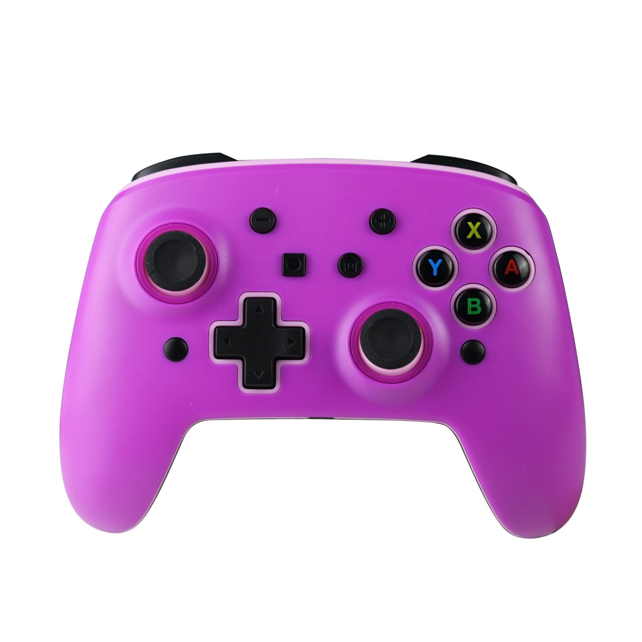 3rd Earth Wireless Switch Controller with Interchangeable Face Plates (Pink & Purple) - Perfect for Nintendo Switch Gaming at Home or On-The-Go