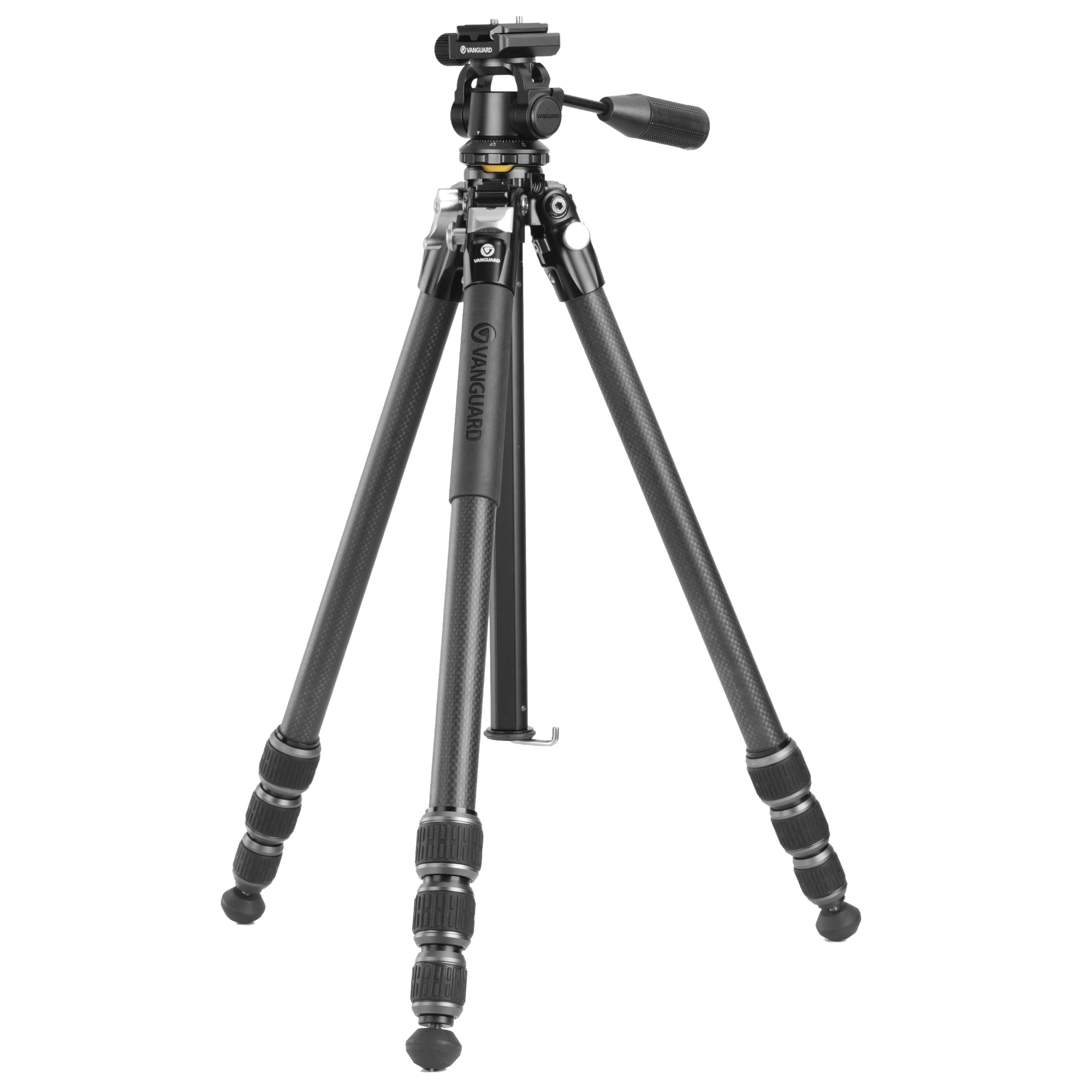 VEO 5 234CO26 Carbon Fiber Tripod with Pan Head - Lightweight Travel Tripod for DSLR Cameras, Binoculars, Hunting Scopes & Spotting Scopes | Perfect for Outdoor Photography, Bird Watching & Hunting Adventures