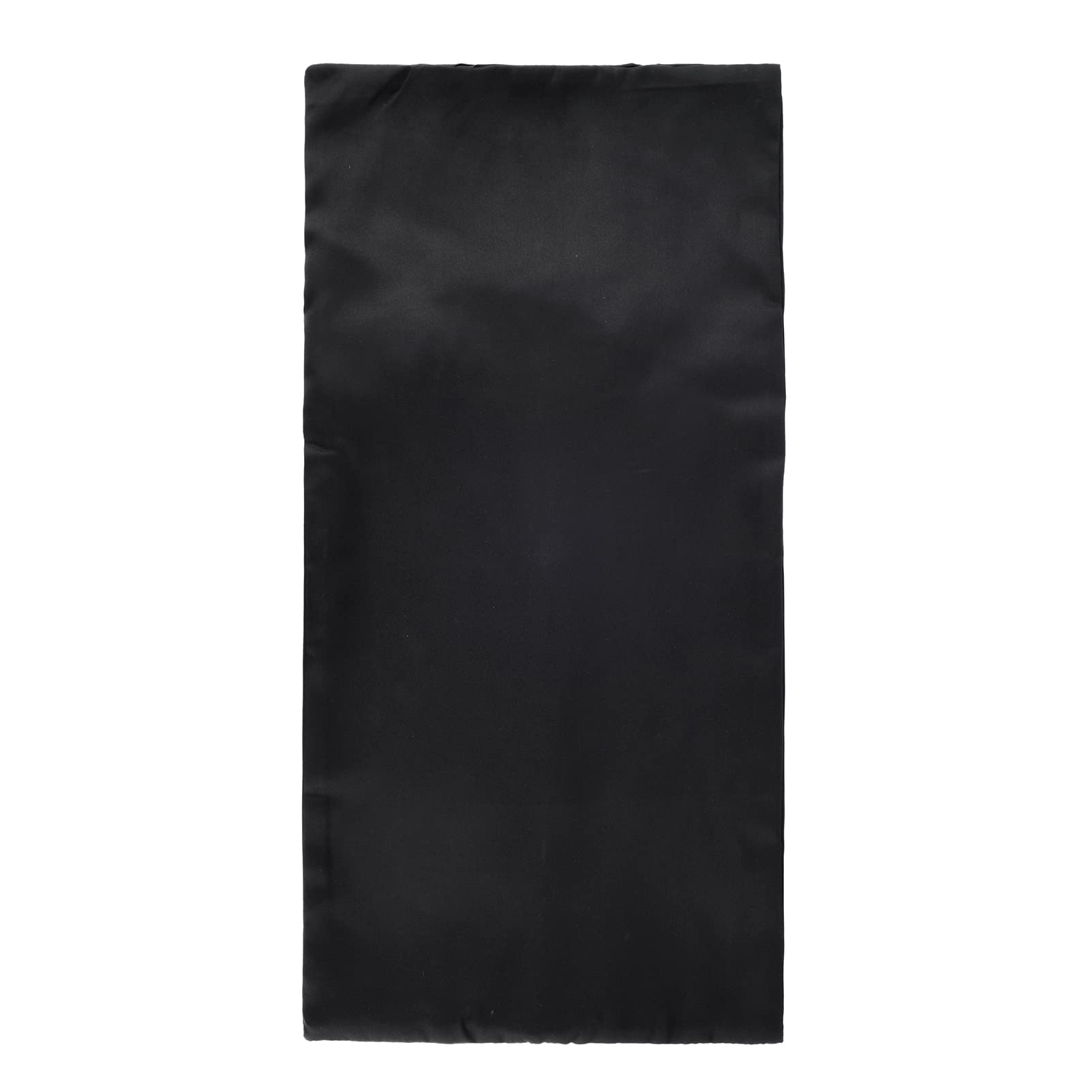 5 Pack Satin Hair Extension Storage Bags - Dustproof Folding Wig Organizer with Wooden Hangers for Home & Salon Use (Black) | Perfect for Travel, Styling & Professional Storage