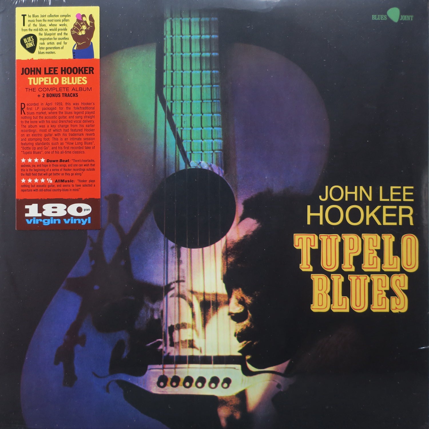 JOHN LEE HOOKER 'Tupelo Blues' 180g Vinyl LP Record - Authentic Blues Music for Audiophiles & Collectors - Perfect for Home Listening, Gifts & Music Collections
