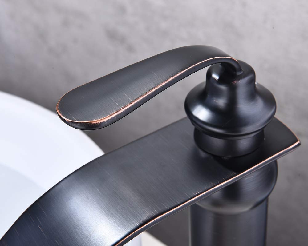 Brushed Nickel All Copper Mixer Tap with AIR Water Injection Technology - Hot & Cold Basin Faucet for Kitchen, Bathroom, Hotel - Durable Sink Tap with Modern Design for Home & Commercial Use