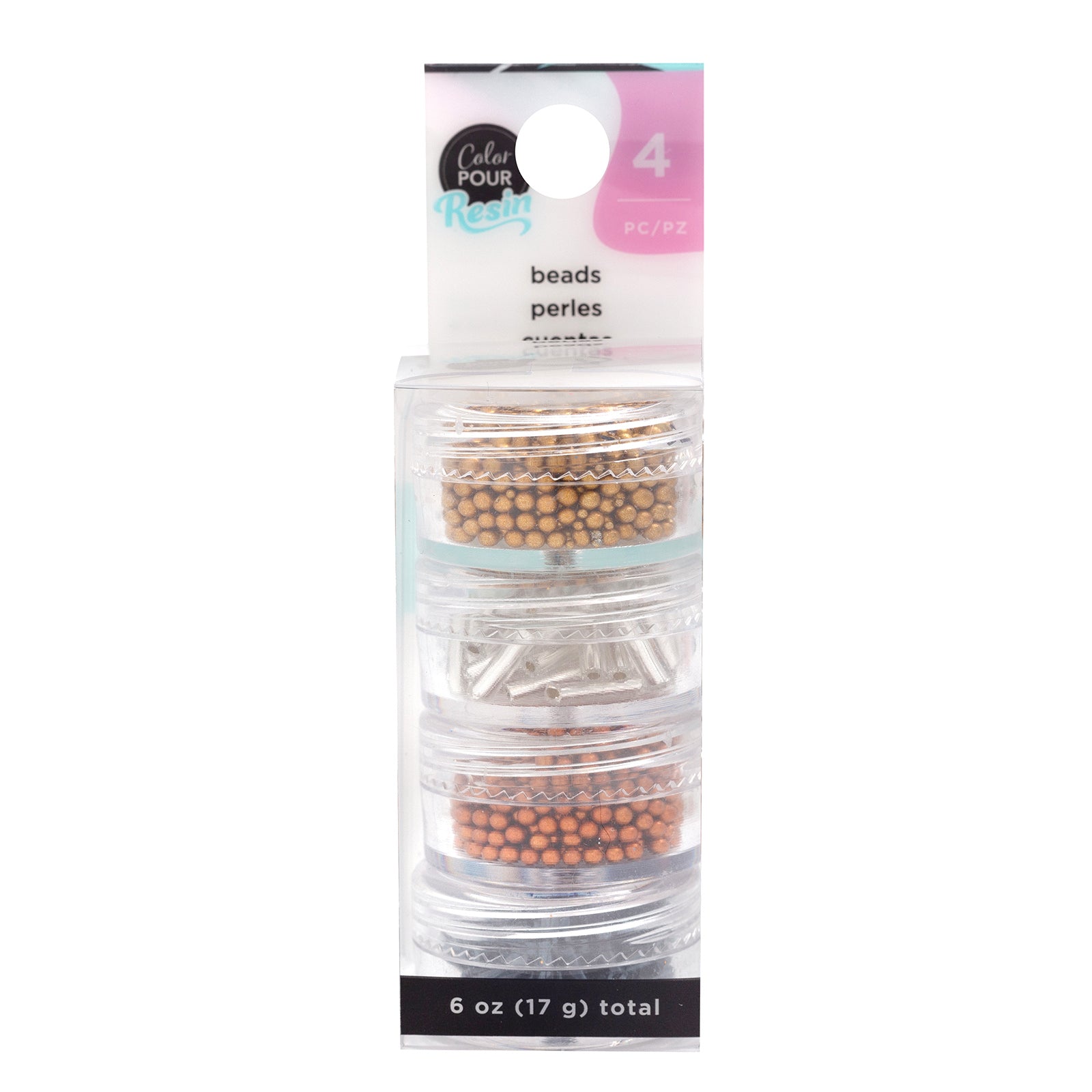 Metallic Resin Mixing Beads - 4/Pkg for Epoxy Resin Art, Jewelry Making & DIY Crafts - 50% Off Sale