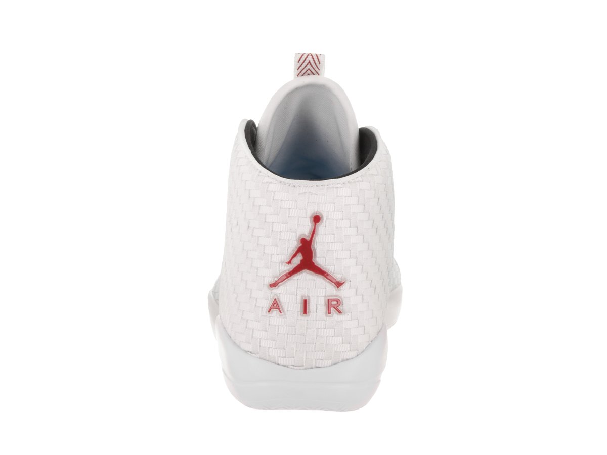 Nike Jordan Men's Eclipse Chukka Basketball Shoes - White/Gym Red/Black - Size 13 US - Perfect for Court Play, Streetwear & Casual Style
