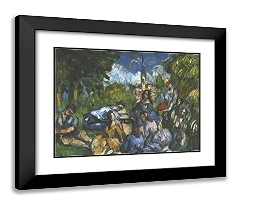 Black Modern Wood Frame with Double Matting