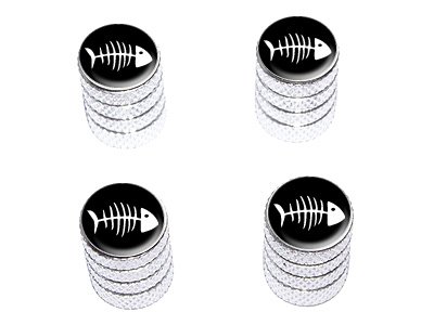 High-Quality Aluminum Fish Bones Tire Rim Valve Stem Caps - Durable & Stylish Car Accessories for Custom Wheels - Perfect for Car Enthusiasts & Auto Upgrades