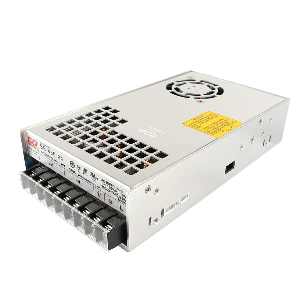 Genuine Meanwell SE-450-24 Power Supply 24V 18.8A 450W for BLV MGN Cube 3D Printer | Replacement PSU for 3D Printing | High-Performance Power Supply for DIY 3D Printer Projects & Repairs