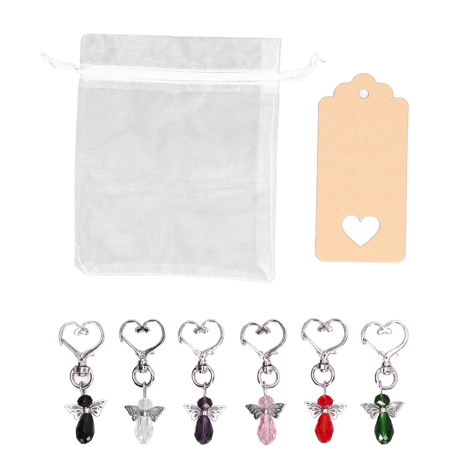 Multipurpose Guest Return Favor Kit - Special Blessing Gift Tags & Angel Keychains for Baby Showers, Weddings & Special Events | Perfect for Party Favors, Thank You Gifts & Celebration Decorations