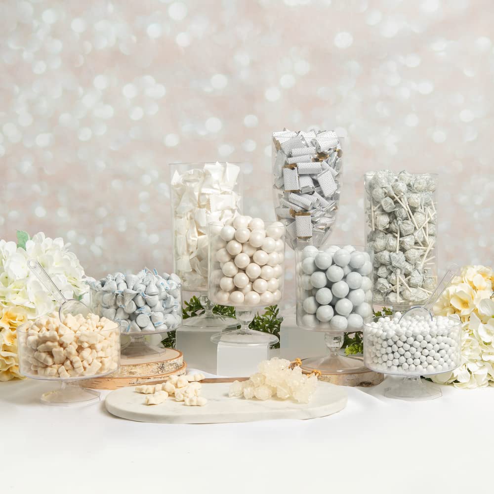 White Candy Buffet Table Supplies - 14 lbs Bulk Candy for Parties, Weddings & Events - Perfect for Dessert Tables, Baby Showers & Birthday Celebrations