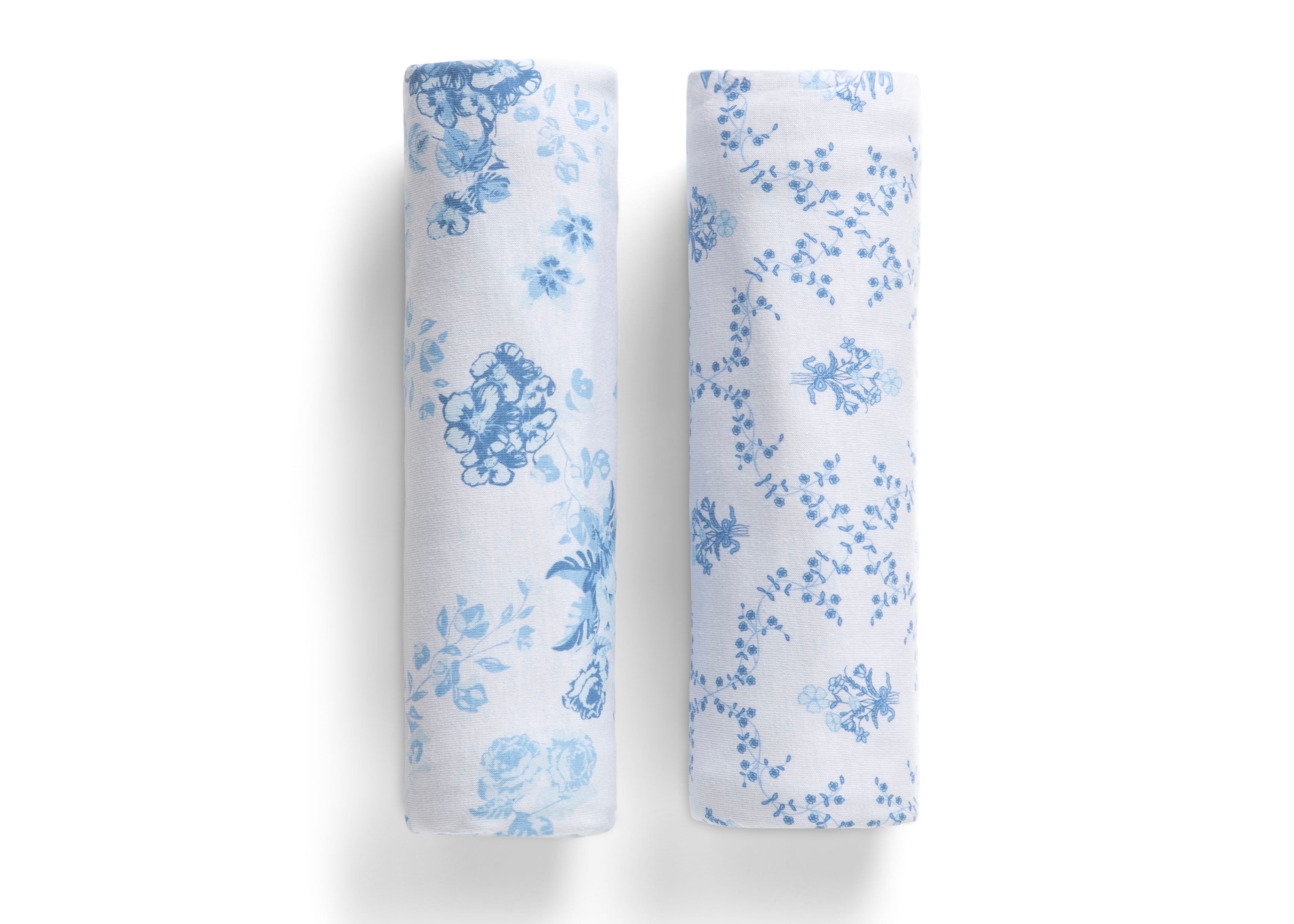 100% Organic Jersey Cotton Baby Receiving Blankets - Soft & Breathable Newborn Swaddle Blankets (2 Pack) - Perfect for Swaddling, Nursing & Stroller Use
