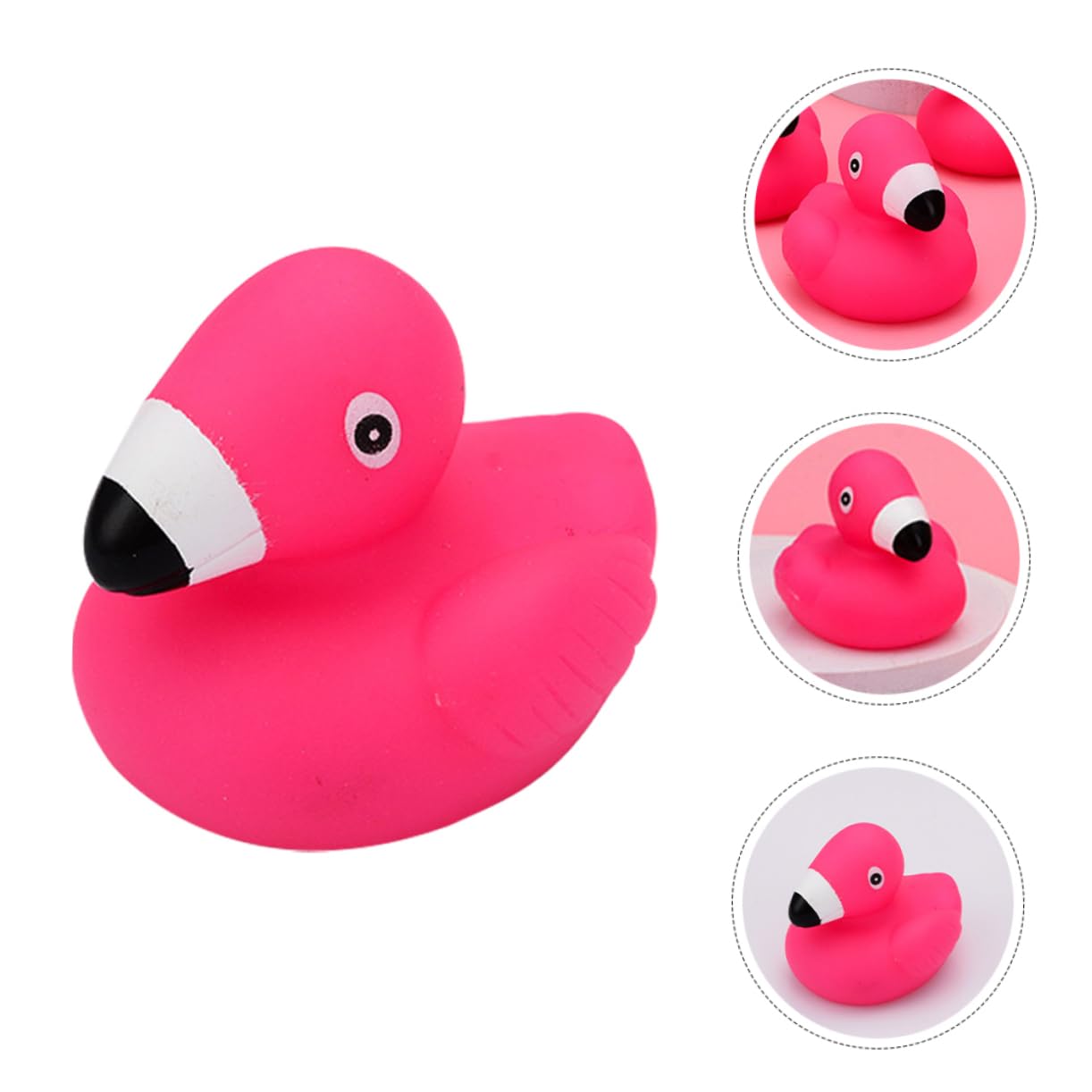 HOOTNEE 24-Piece Flamingo Bath Toys Set - Non-Toxic Vinyl Floating Duck Toys for Kids, Toddlers & Babies - Fun Bathtub Accessories for Bath Time Play & Pool Party Decorations