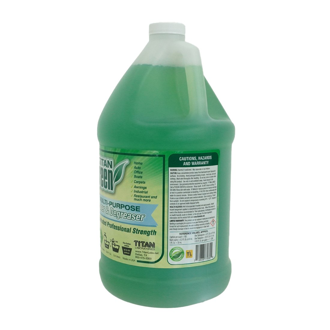 Titan Green Cleaner - Eco-Friendly Multi-Surface Cleaning Spray for Kitchen, Bathroom & Floors | Non-Toxic, Plant-Based Formula for Home & Office Use