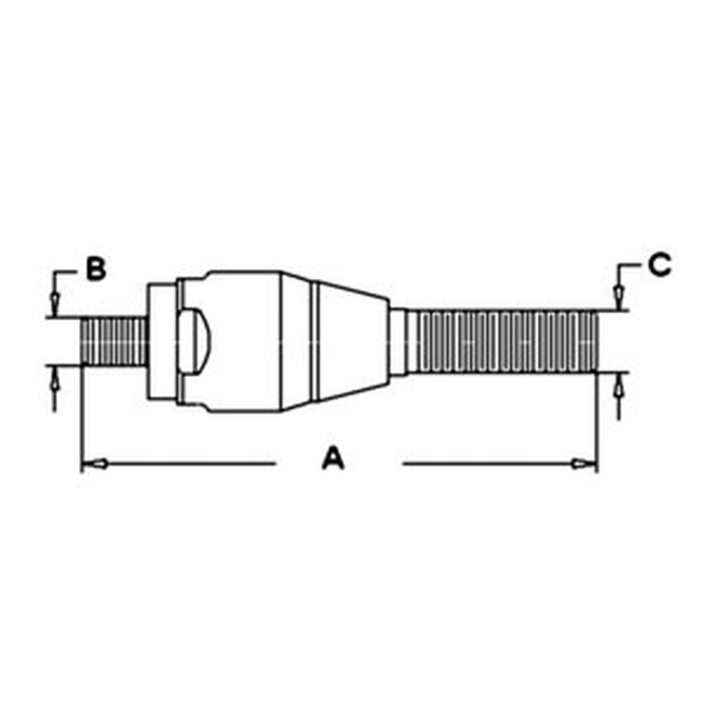 RAParts AM83957796 Power Steering Cylinder End - Replacement for Smooth Steering | Compatible with Various Vehicle Models | Perfect for Off-Road & Heavy-Duty Use
