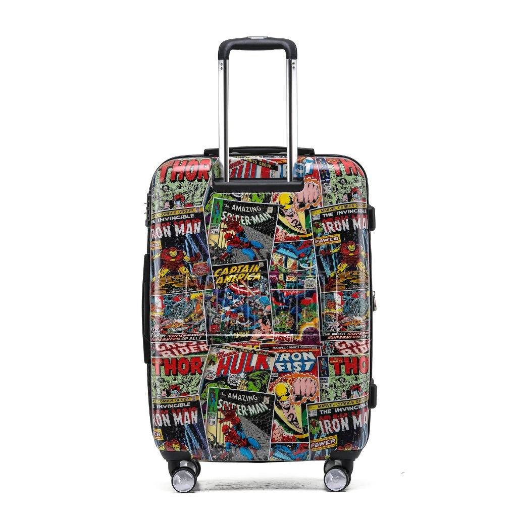 Marvel Comics Medium Hardsided Suitcase - Lightweight Spinner Luggage for Travel, Business & Vacation - Perfect for Superhero Fans & Collectors