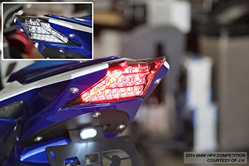 Smoked Sequential LED Tail Lights for BMW S1000RR HP4 (2009-2014) - High Visibility Brake Lights for Night Riding & Enhanced Safety