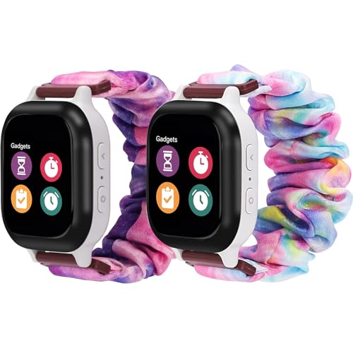 scrunchie-Purple Blue & Pink Purple