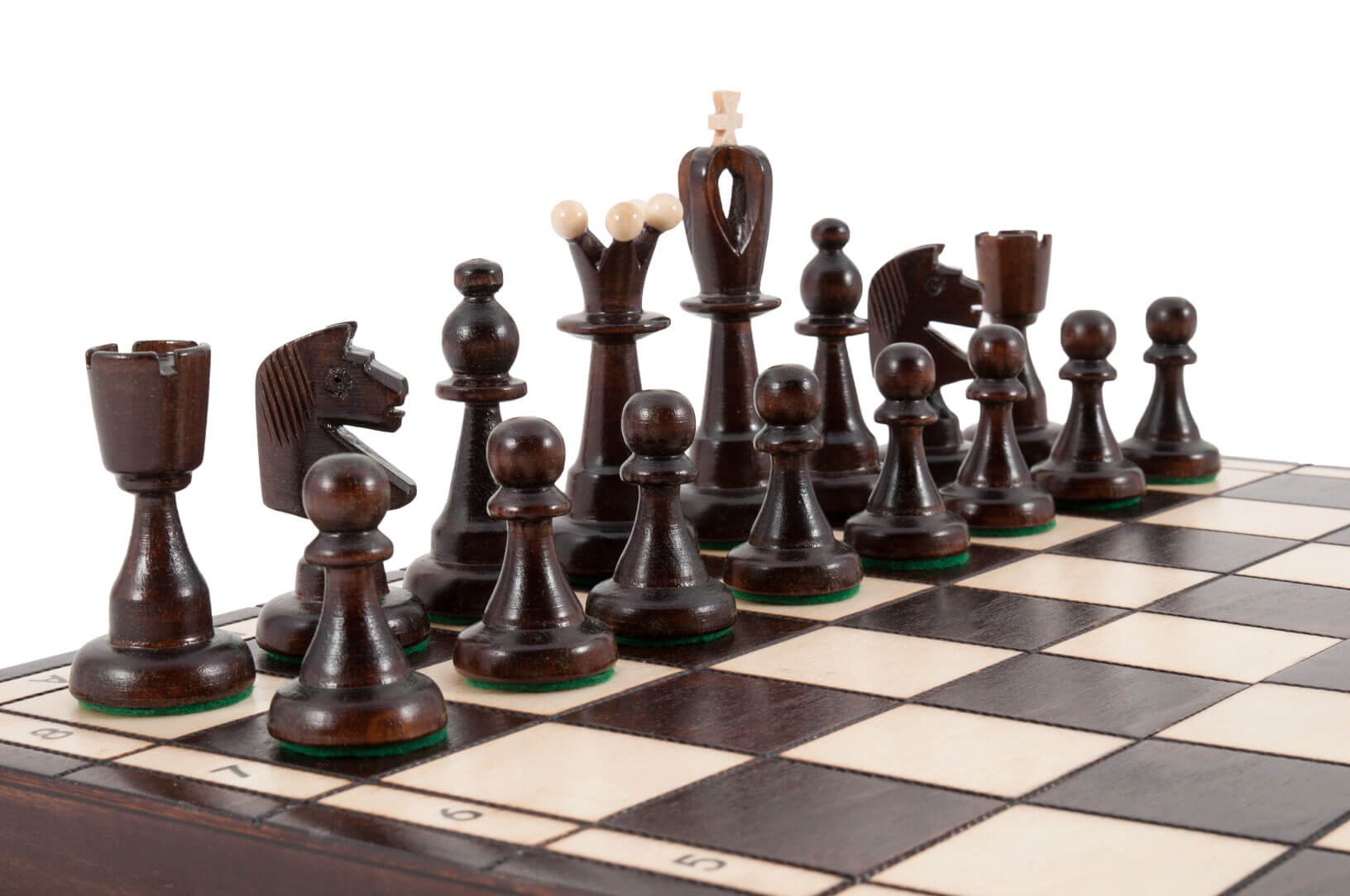Premium Scandinavian Travel Chess Set & Board - Portable Folding Wooden Chess Game for Adults & Kids - Perfect for Camping, Travel, and Outdoor Adventures