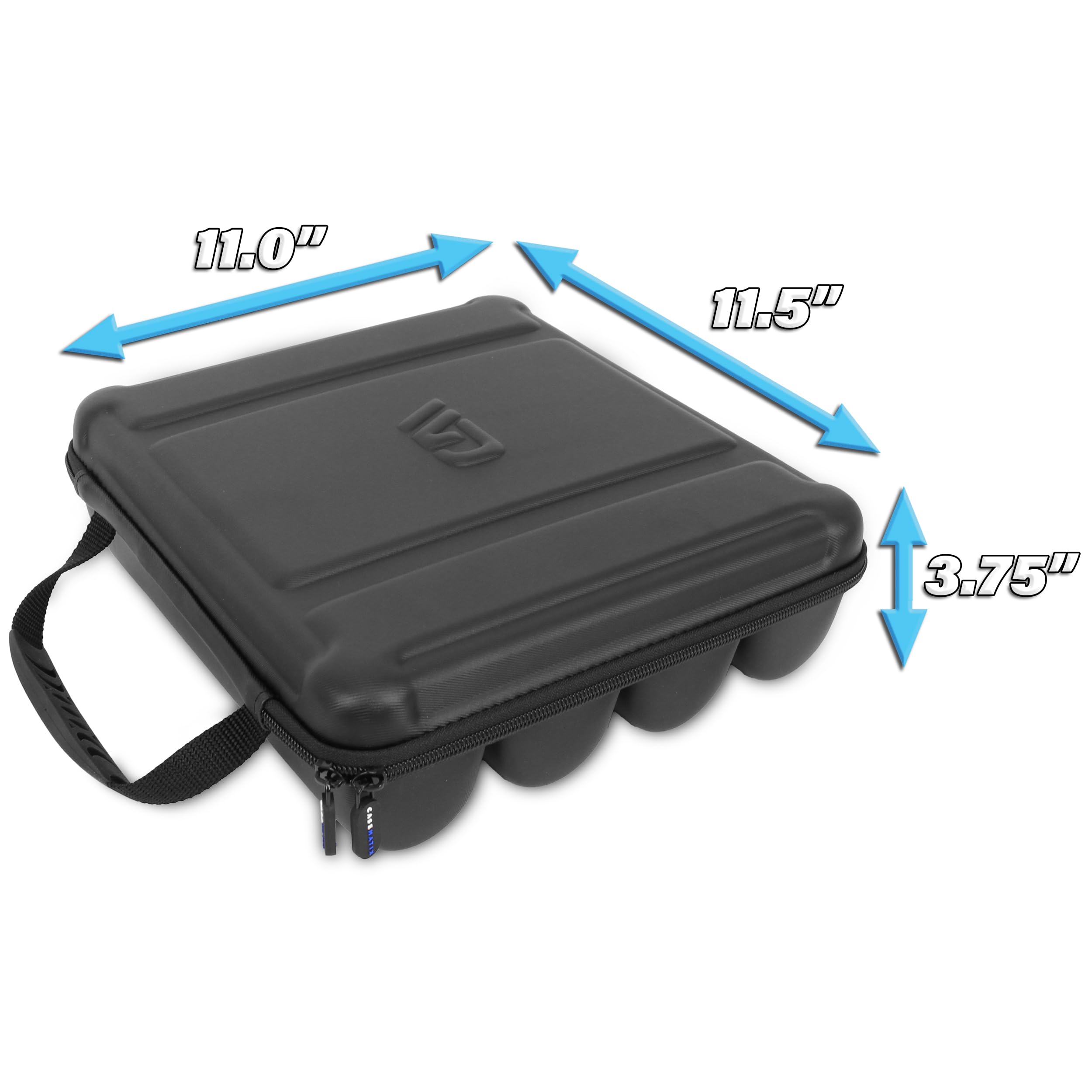 CASEMATIX Wireless Microphone Case - Compatible with Sennheiser, Shure & Other Mic Systems (Fits Up To 10.75