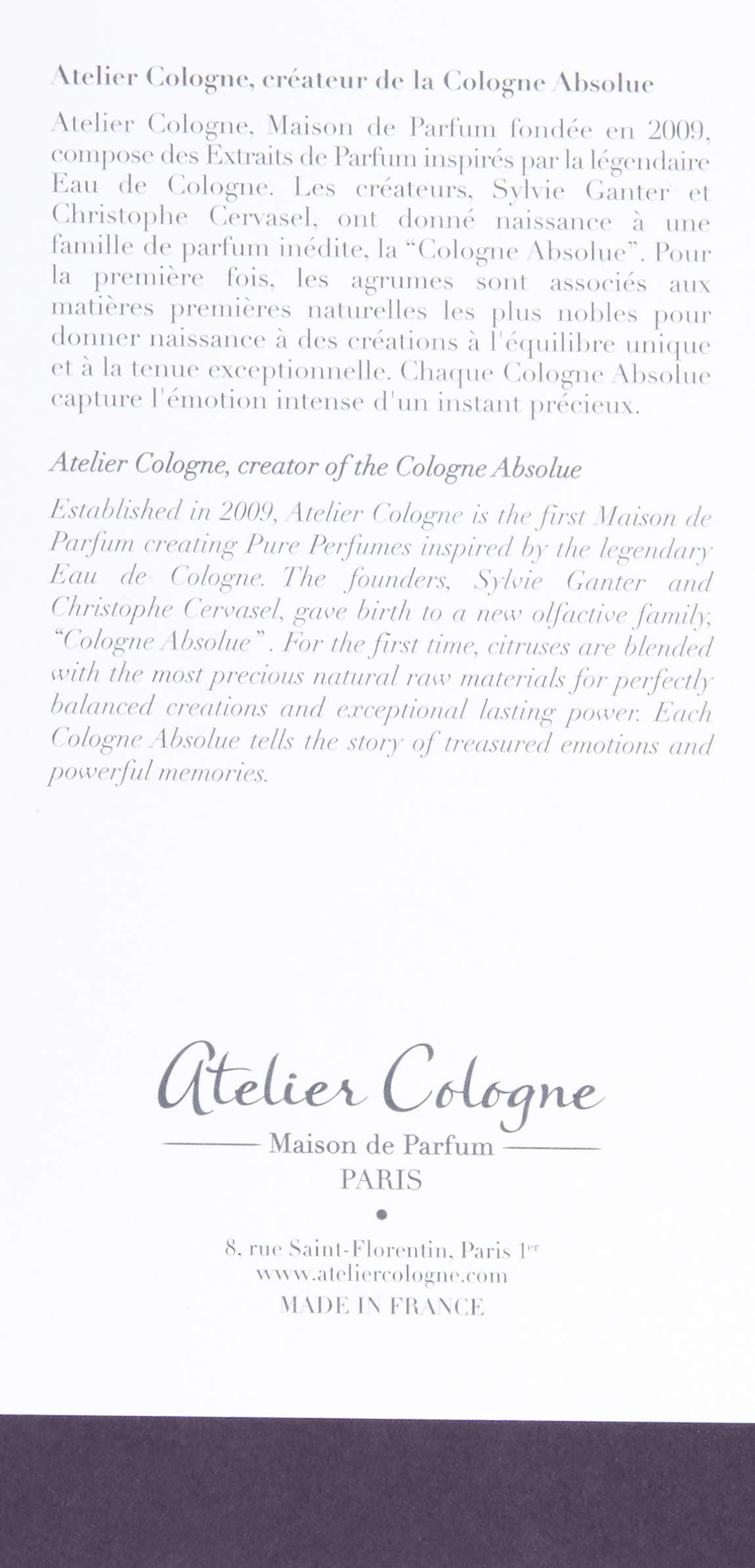 Atelier Cologne Oolang Infini Cologne - 3.3 oz / 100ml Unisex Perfume | Long-Lasting Luxury Fragrance with Oolong Tea & Bergamot Notes | Perfect for Daily Wear, Office & Special Occasions