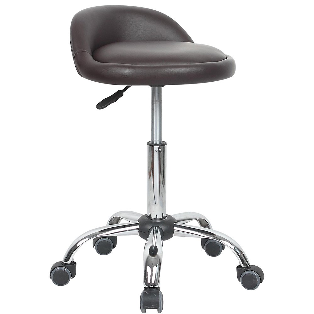 Juno Adjustable Height Massage Stool with Wheels - Portable & Ergonomic Design for Home, Office, and Spa Relaxation