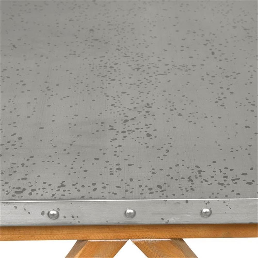 BOWERY HILL Industrial Wood Console Table - Natural Finish Entryway Sofa Table for Living Room, Hallway & Farmhouse Decor