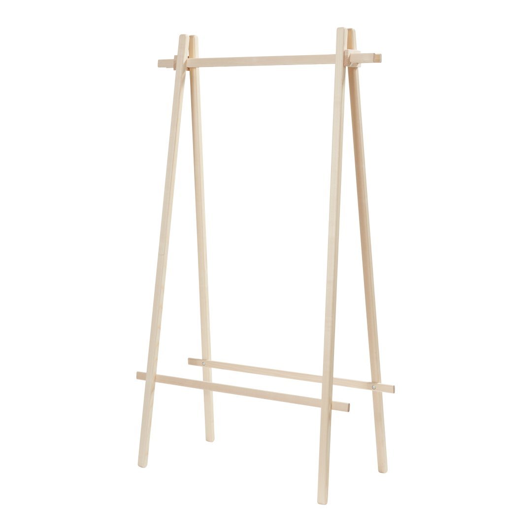 Lasse Sortkjaer Clothes Rack - Andersen Style Wooden Coat Stand with Hooks | Perfect for Bedroom, Entryway & Closet Organization