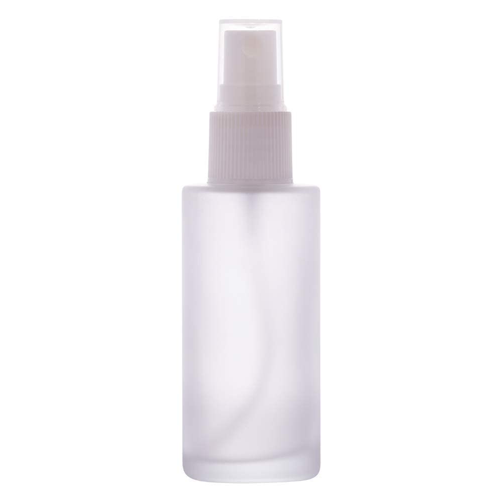 Vedini 3-Pack 50ml Frosted Glass Refillable Perfume Spray Bottles - Fine Mist Reusable Travel Size with DIY Sticker Set | Perfect for Fragrance, Essential Oils, Skincare & DIY Beauty Products