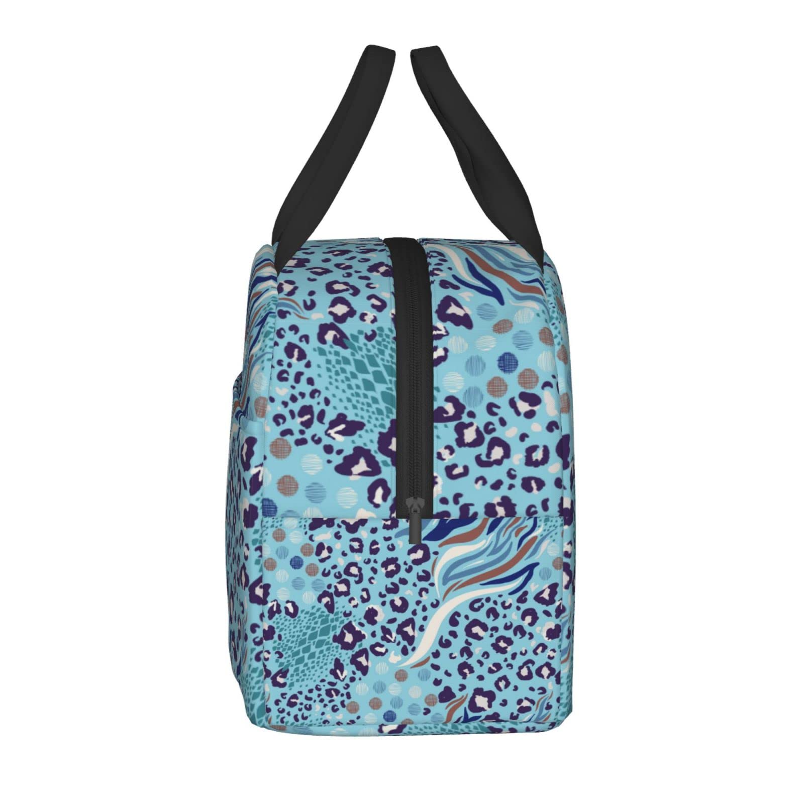 Insulated Animal Skin Lunch Box - Reusable Lunch Tote Bag for Women & Men | Perfect for Office, Camping, Hiking, Picnic, Beach & Travel | Keep Food Fresh On-The-Go