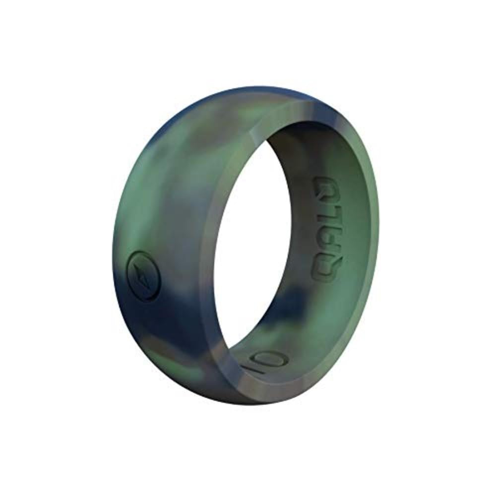 QALO Men's Classic Rubber Silicone Wedding Band - Breathable, Durable & Comfortable Ring for Active Lifestyles - Perfect for Gym, Swimming, Sports & Outdoor Activities