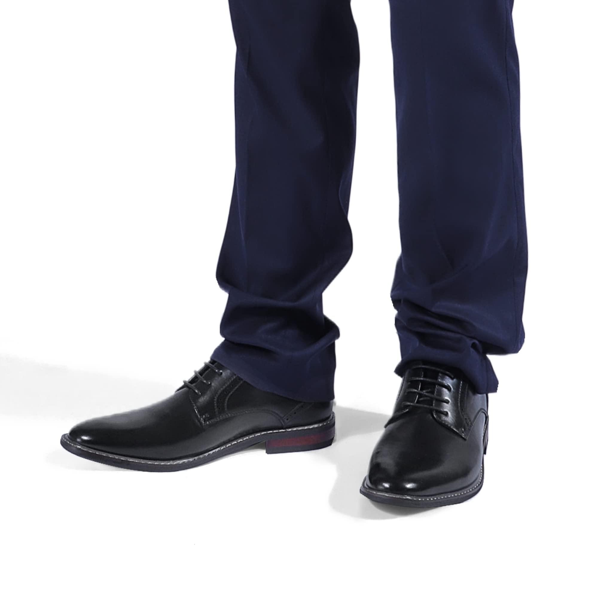 Mofri Men's Formal Cap Toe Oxford Dress Shoes - Comfortable Business & Wedding Shoes for Men - Perfect for Office, Parties & Special Occasions