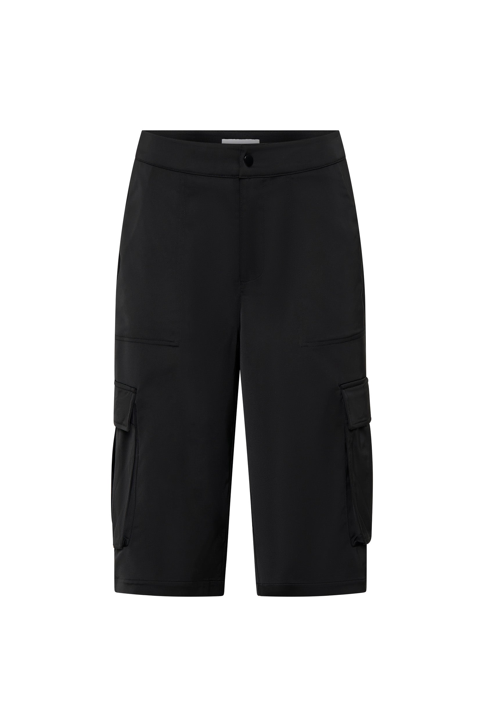 Lori Black Shorts for Women - High Waist Casual Summer Shorts | Comfortable Stretchy Fabric for Gym, Running, Yoga & Outdoor Activities