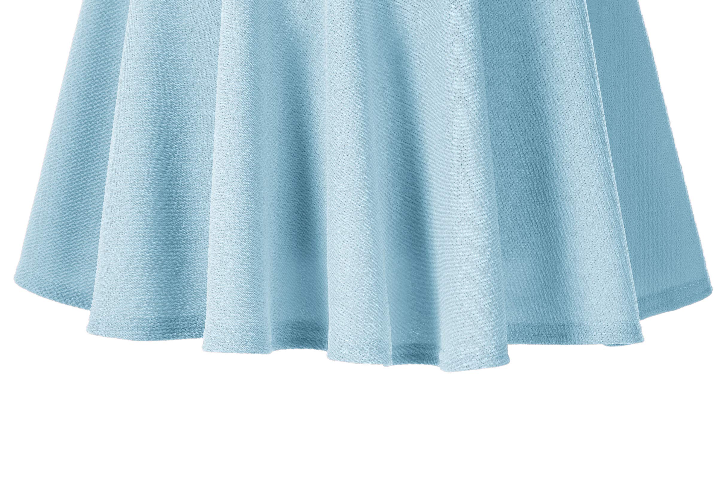 Urban CoCo Women's Stretchy High Waist Flared Midi Skirt - Versatile Casual Basic Skirt for Work, Date Night & Everyday Wear