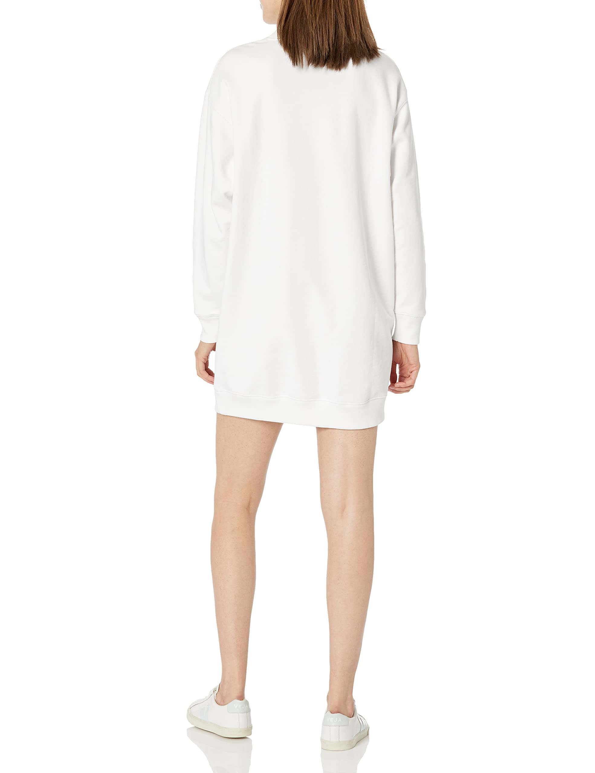 Vince Women's Long Sleeve Sweatshirt Dress | Soft Casual Pullover Tunic | Perfect for Fall Layering, Lounge Wear & Coffee Dates