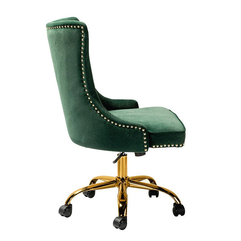 Adega Velvet Adjustable Office Chair - Ergonomic Desk Chair with Lumbar Support for Home Office, Gaming & Workspace - Comfortable Swivel Computer Chair for Long Hours Sitting
