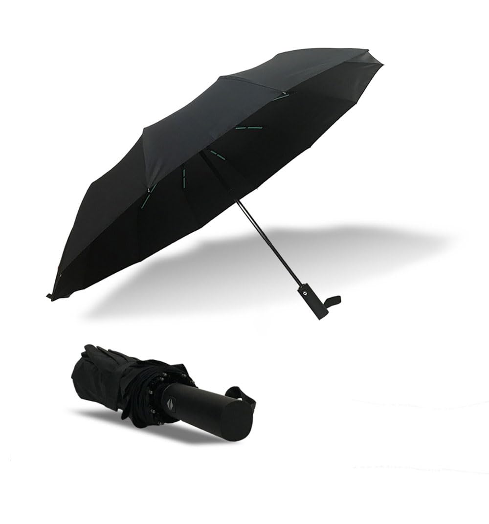 Compact Travel Umbrella - Windproof, Waterproof & UV Protection - Auto Open/Close Folding Umbrella for Rain, Snow & Sun - Perfect for Commuting, Travel & Outdoor Activities