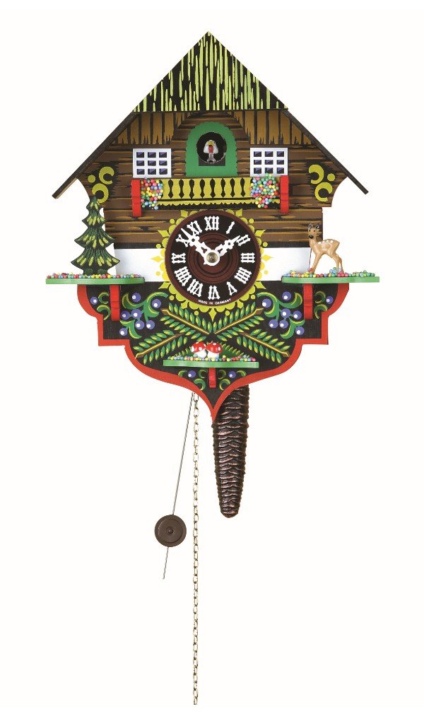 Authentic Black Forest Cuckoo Clock - Trenkle 1-Day Movement Quarter Call with Handcrafted House Design | Perfect for Home Decor, Gifts & Traditional German Style Interiors