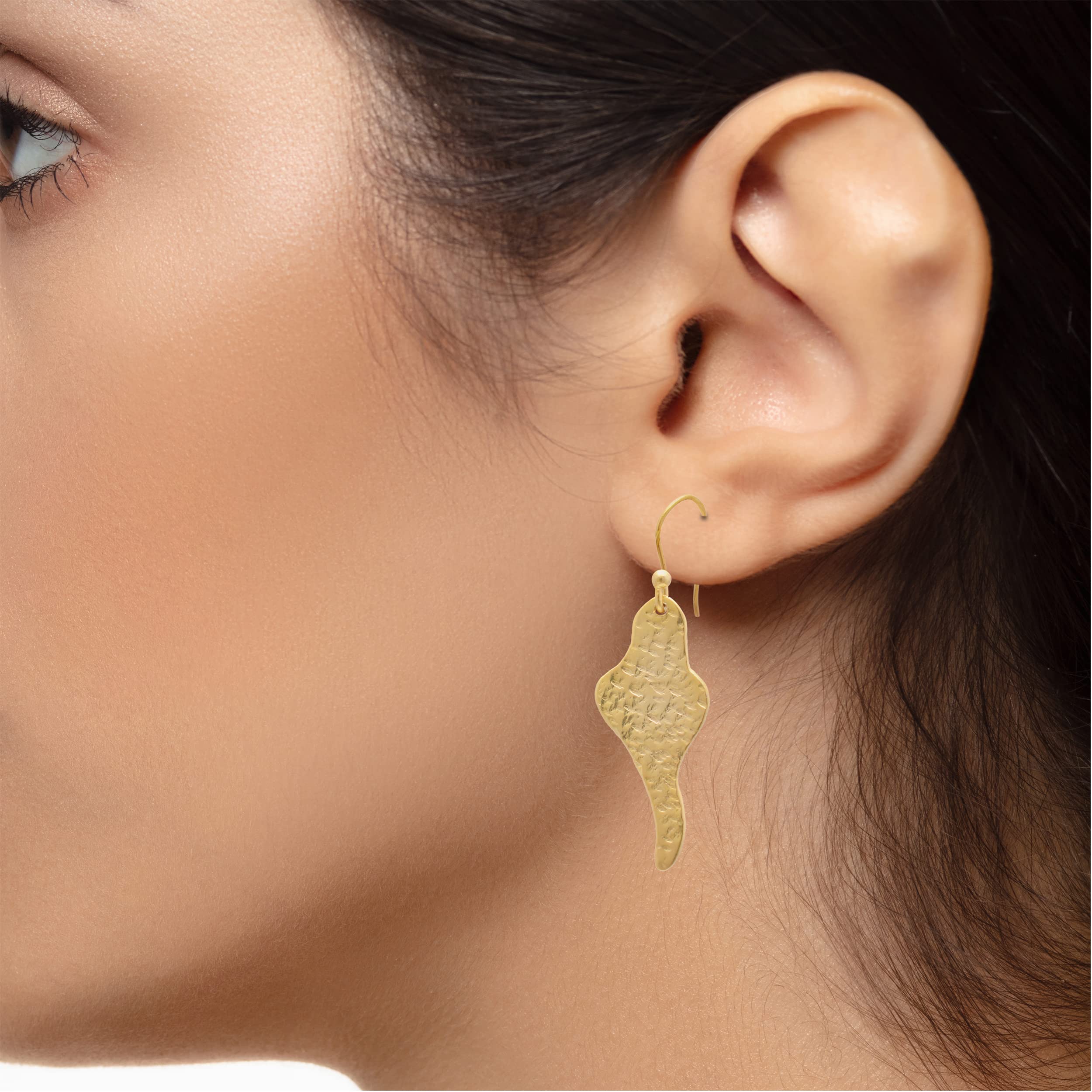 Veracity Jewelry 18K Yellow Gold Plated Handmade Dangle Earrings for Women - Elegant Fashion Jewelry Gift for Her - Designer Gold Filled Earrings VE-546 - Perfect for Weddings, Parties, and Special Occasions