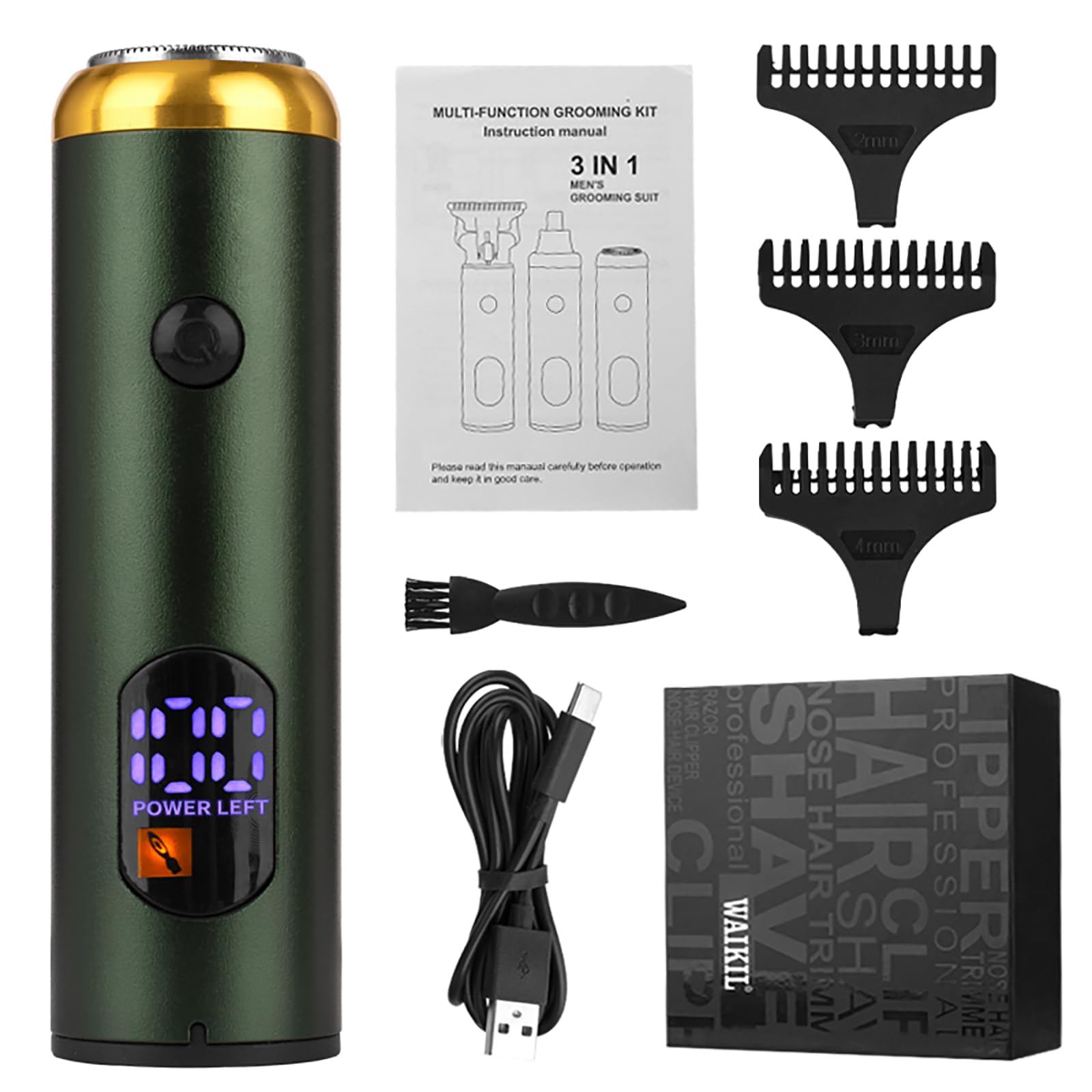 Best Electric Shaver for Men - USB Rechargeable Waterproof Wet/Dry Rotary Beard Trimmer | Portable Compact Design for Home & Travel | Perfect for Grooming, Business Trips & Daily Use