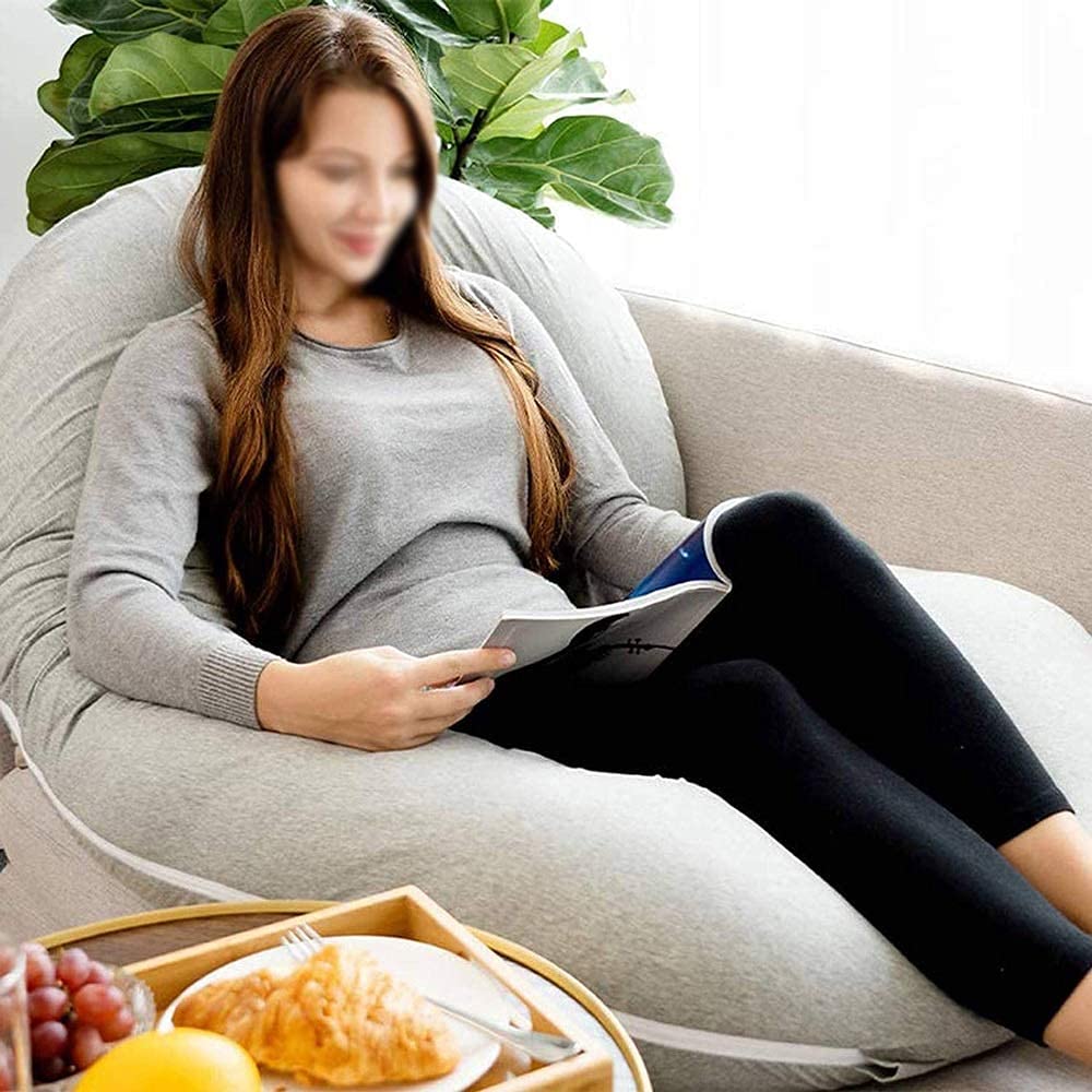 **Pregnancy Body Pillow for Adults - C-Shaped Full Body Maternity Pillow, Soft Side Sleeper Pillow with Comfort Support for Back, Hips & Belly Relief - Washable Nursing Pillow for Pregnant Women (Perfect for Sleeping, Relaxing & Pregnancy Comfort)**
