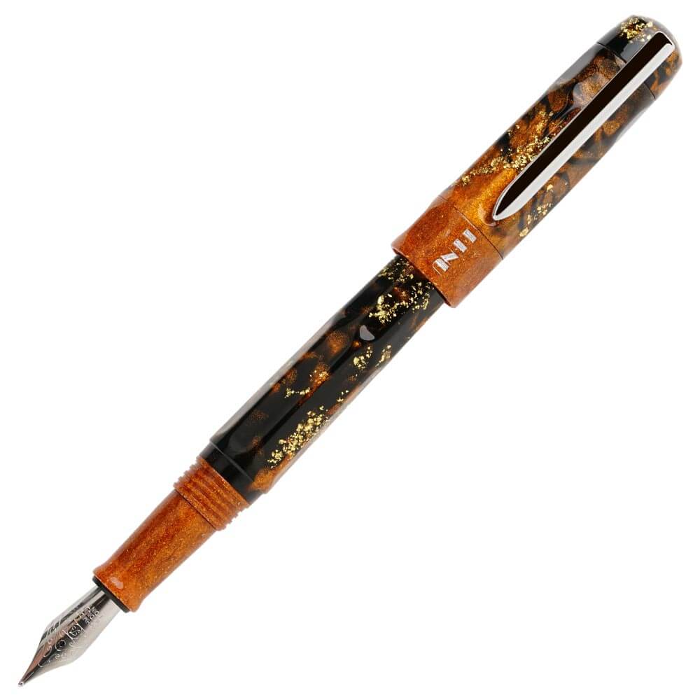 Premium Benu Talisman Fountain Pen with Tiger's Eye Gemstone - Luxury Writing Instrument for Professionals & Gift Giving - Perfect for Office, Journaling & Special Occasions