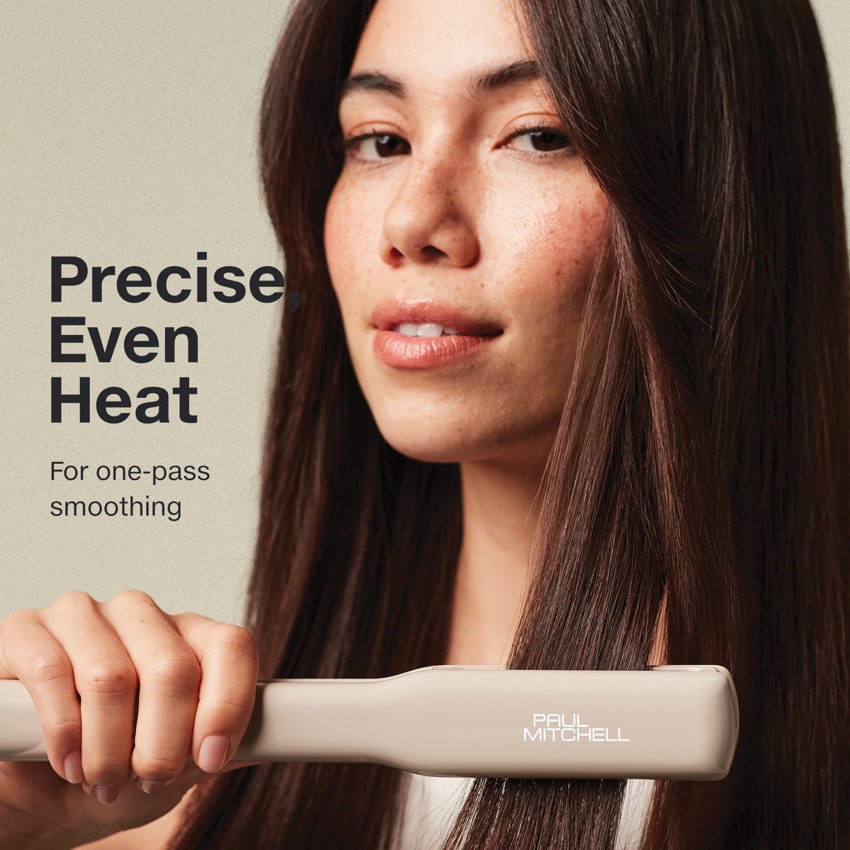 Paul Mitchell Smooth+ Ceramic Flat Iron - Professional Hair Straightener for Salon-Quality Styling at Home | Perfect for Smoothing, Straightening & Adding Shine to All Hair Types