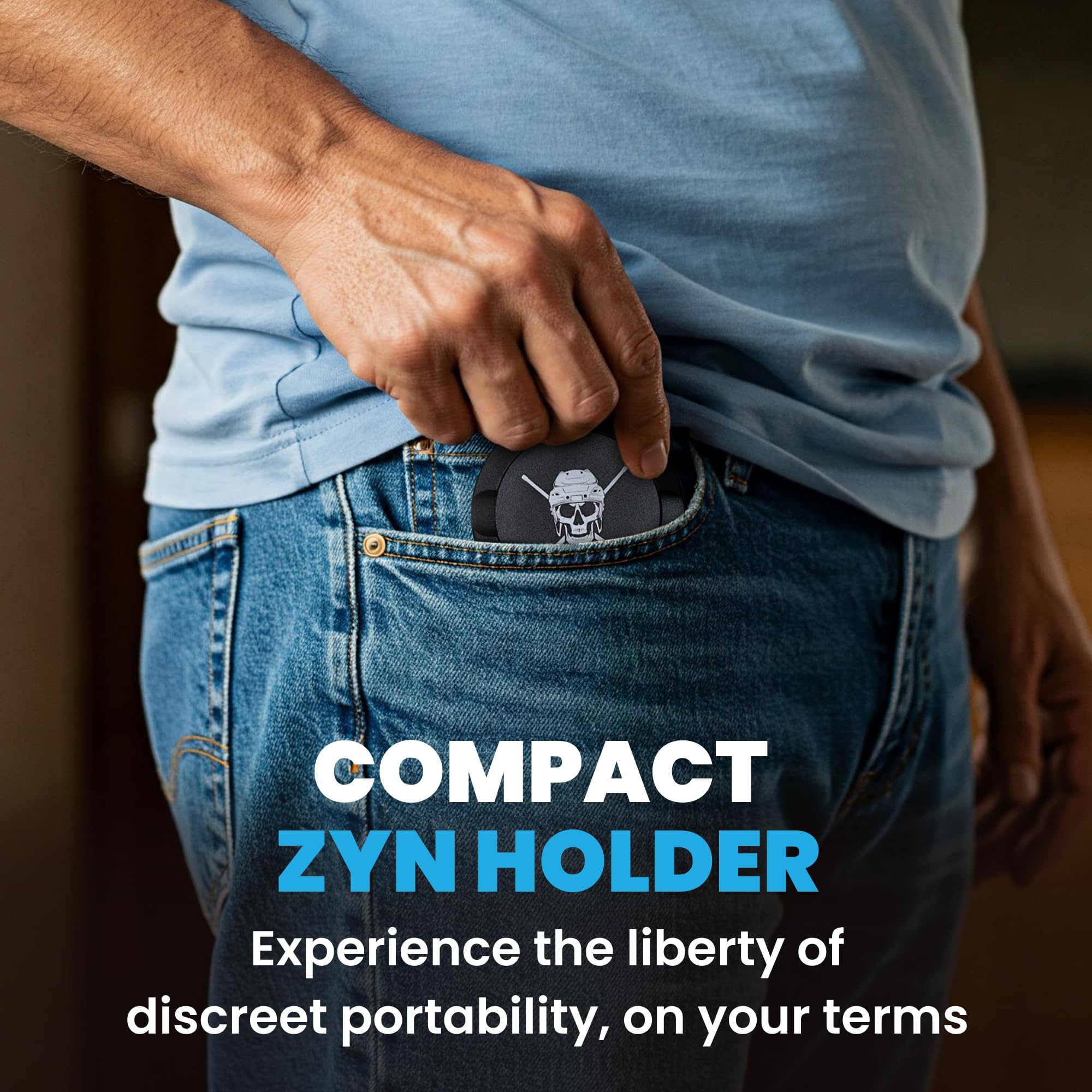 Premium ZYN Metal Can Holder - Odor & Moisture Proof Aluminum Container for ZYN Pouches - Portable Dip Can Organizer & Storage Tin - Perfect Gift for Men - Ideal for Travel, Camping, and Outdoor Activities