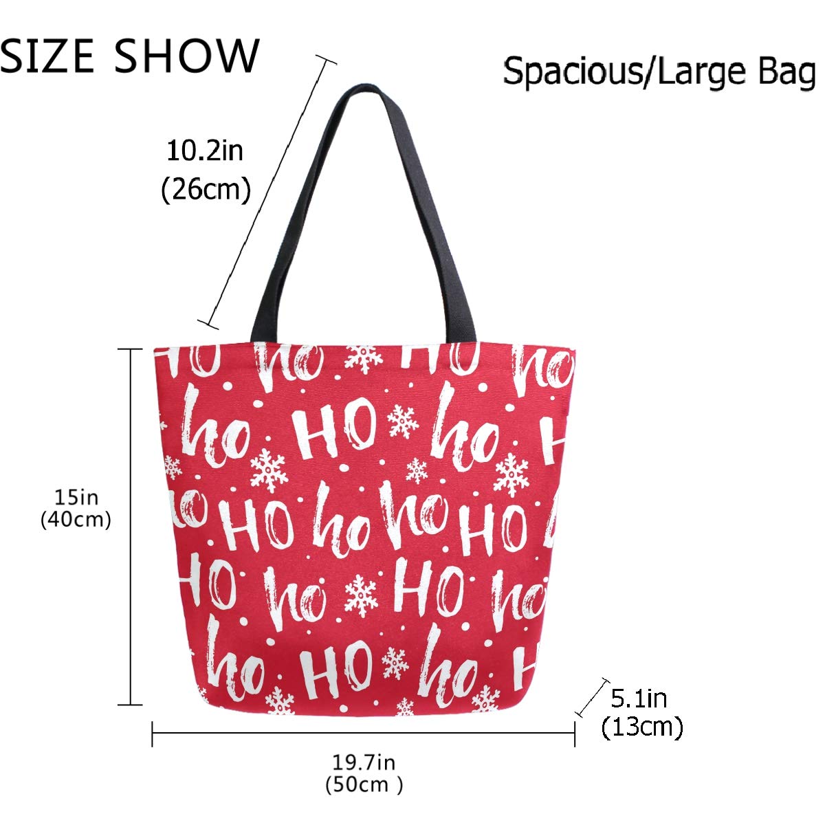 Stylish Extra Large Print Shoulder Tote Bag for Women - Beach Bag, Travel Weekender, Gym & Grocery Shopping - Perfect for Work, Vacation & Everyday Use