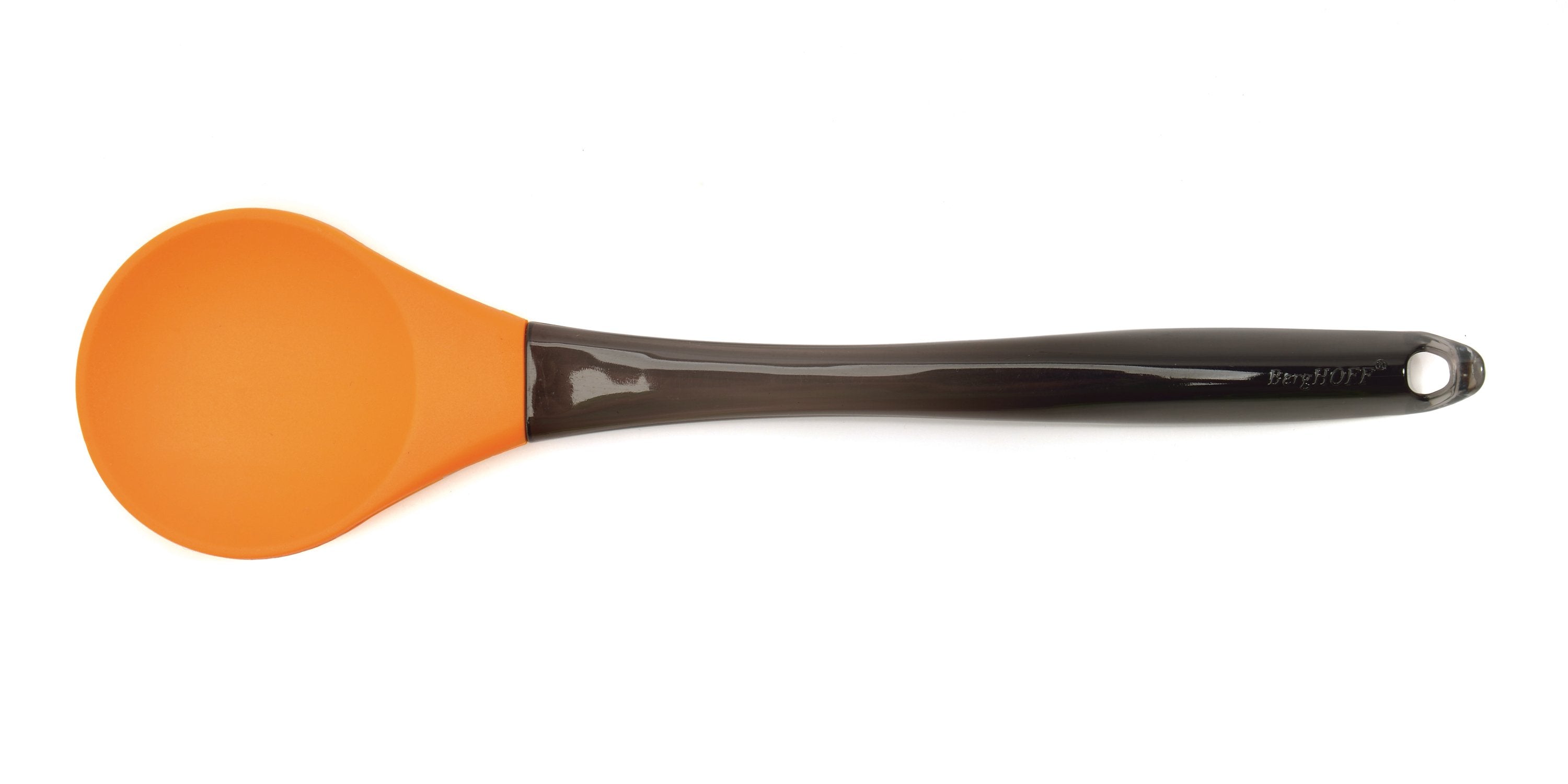 BergHOFF Geminis Silicone Salad Spoon - Heat-Resistant Kitchen Utensil for Mixing, Serving & Cooking - BPA-Free Orange Spatula for Salad, Pasta & Baking - Perfect for Home, Restaurants & Outdoor BBQs