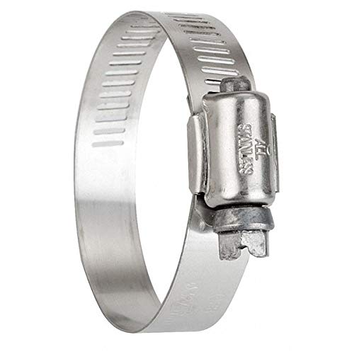 Stainless Steel Hose Clamp 3-4 Inch SAE 56 (Pack of 10) - Perfect for Automotive, Plumbing & Marine Applications