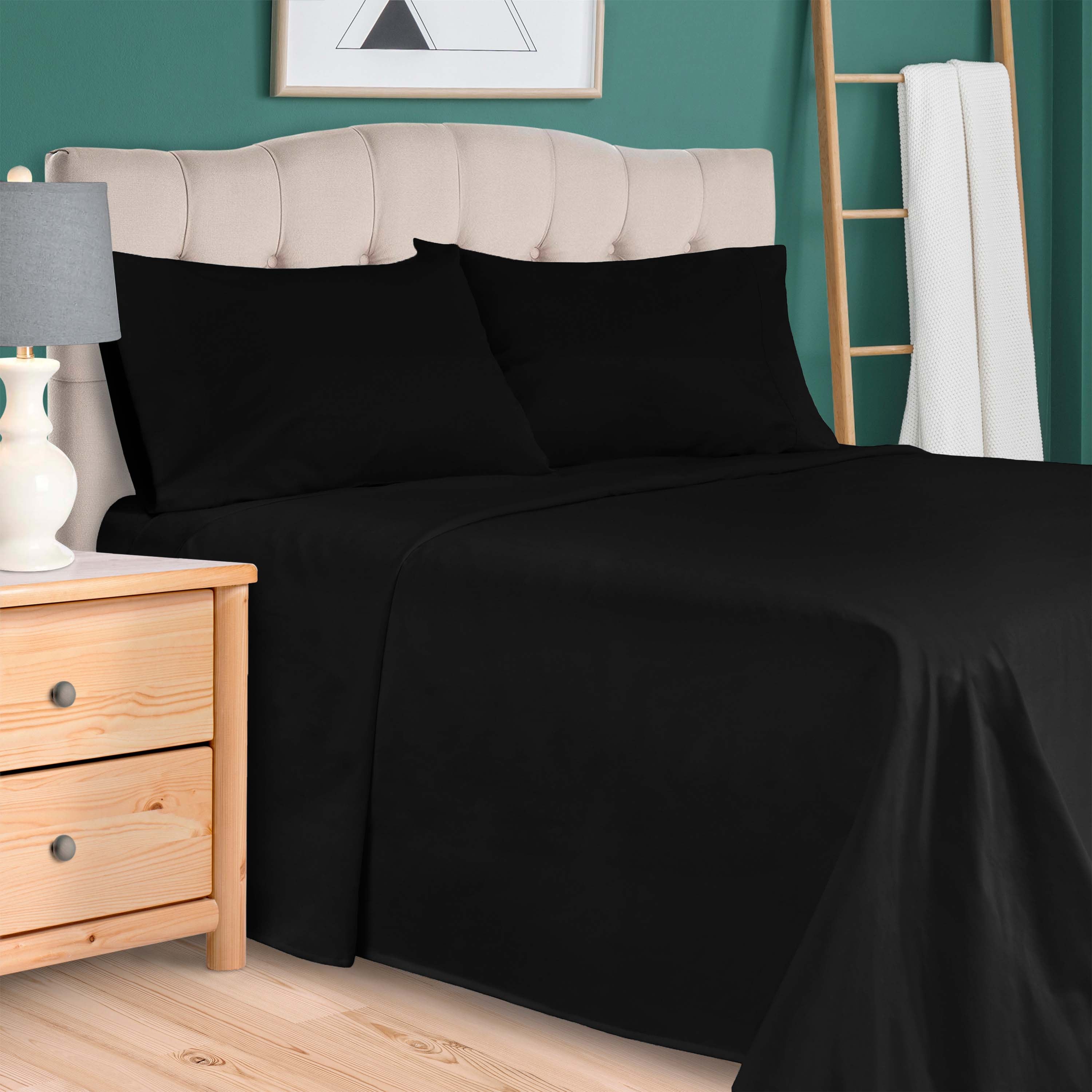 Premium 100% Egyptian Cotton 300 Thread Count Bed Sheet Set - Queen Size, Soft & Breathable for All-Season Comfort - Perfect for Luxury Bedrooms, Hotels, and Guest Rooms
